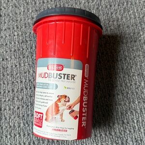 New Texas Mudbuster Portable Dog Paw washer red pw715w
